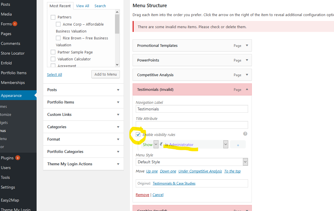 Admin Login Workzone Partner Portal